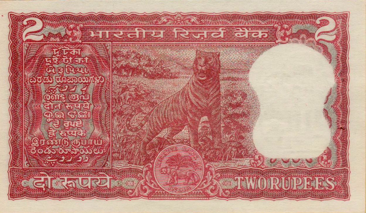 India 2 1962 UNC P-53/e
